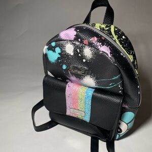 Girls justice colorful mini backpack purse